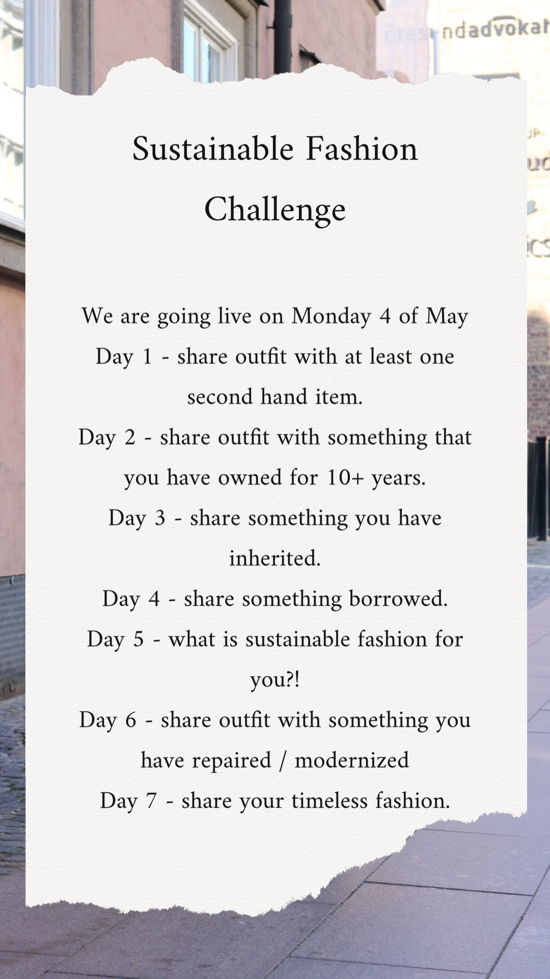 Sustainable Fashion Challenge